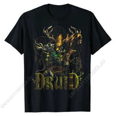 Elven Druid Awesome Roleplaying Cosplay RPG Gamers Graphic T-Shirt Graphic Cal T Shirt Cotton Men Tops Shirt Cal