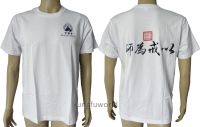 White Cotton Shaolin Monk Kung Fu Top T-Shirts Chinese Tai Chi Suit Martial Arts Wing Chun Uniforms