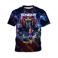 Voltes V Legacy Movie T Shirt For Kids Girl and Boy Summer Short Sleeve Tops Tee 3-13 Years Old