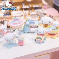 Sanrio โมเดลการ์ตูน Cinnamoroll ชุดรูปสวรรค์ขนาดเล็กน่ารักอะนิเมะพีวีซีรูปปั้นตุ๊กตาตกแต่งของขวัญวันเกิดเด็กผู้หญิง