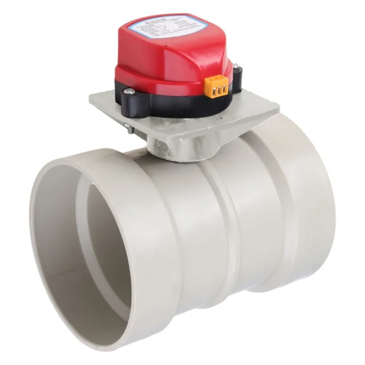 220V Plastic Electric Damper Check for Valve 110mm Air Volume Control