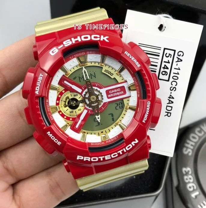 再入荷G-SHOCKデジアナアイアンマンGA-110CS5146 時計