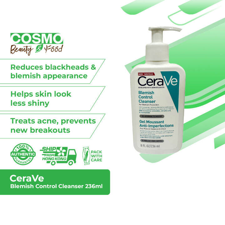CeraVe Blemish Control Cleanser 236ml [Treats acne & pores