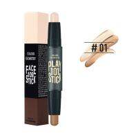 คอนทัวร์Highlighter Shadow Sticks Double Head Bronzer Smooth Contour Cream-45