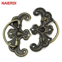 NAIERDI 5pcs Antique Handles Jewelry Box Bronze Knobs Wooden Drawer Cabinet Desk Door Pulls For Cupboard Furniture Hardware