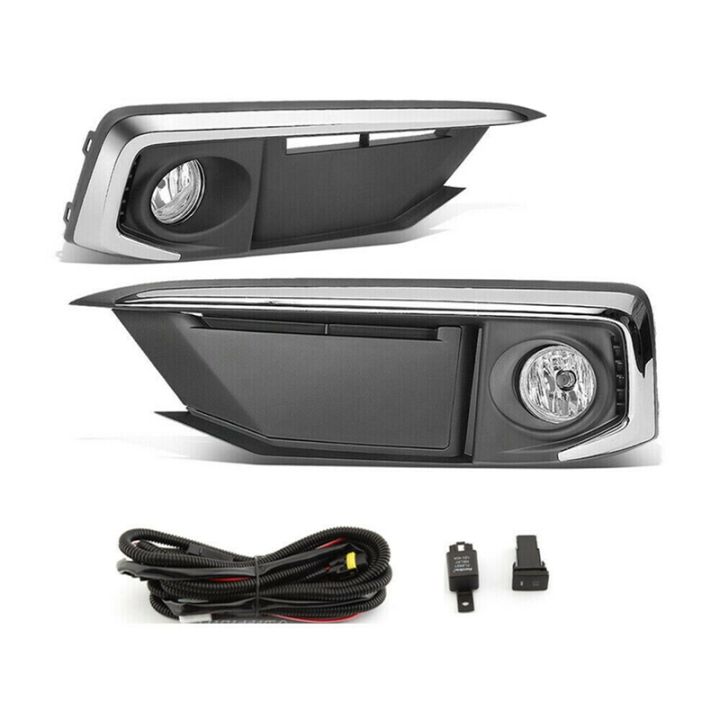 for-2019-2020-honda-civic-coupe-sedan-front-bumper-fog-light-lamp-cover-with-harness-switch-set