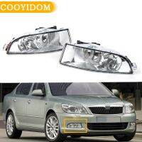 Newprodectscoming Car For Skoda Octavia A5 A6 MK2 FL 2009 2010 2011 2012 2013 Front Halogen Fog Light Fog Lamp With Bulbs Holes Car-styling