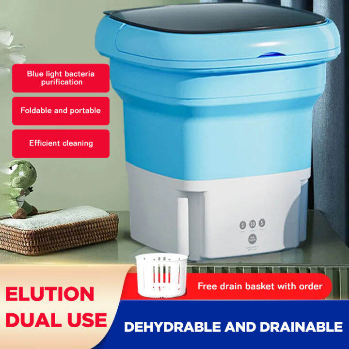 Dreepor Portable Washing Machine With Dryer Portable Foldable Small