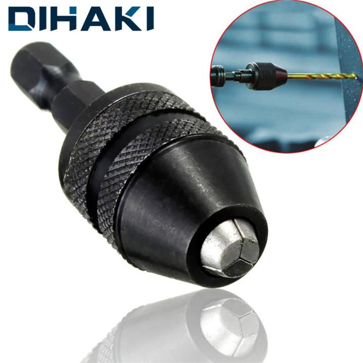 hh-ddpjkeyless-chucks-adapter-drill-bit-quick-change-driver-0-3-3-6mm-1-4-hex-shank-hex-shank-adapter-converter-hexagonal-handle
