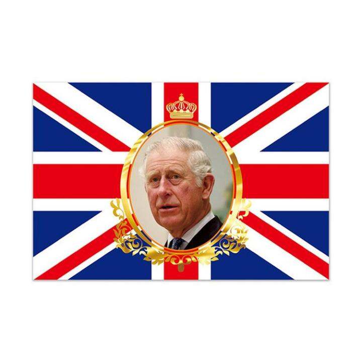 King Charles Coronation Flag 5ft X 3ft UK Flag King Charles III Our New ...