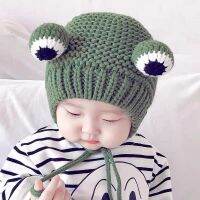 Baby Knitted Hats Frog Shape Cute Cartoon Woolen Hats