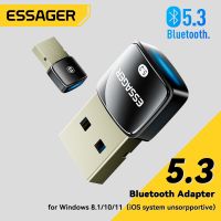 Essager USB Bluetooth 5.3 5.0 Dongle Adapter For PC Speaker Wireless Mouse Earphone Keyboard Music Audio Receiver Transmitter