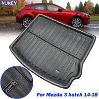 Cargo Mat สำหรับ Mazda 3 M3 Axela BM Hatch Hatchback 2014 2015-2018ด้านหลังถาด Boot Liner พรม Protector ชั้น Pad