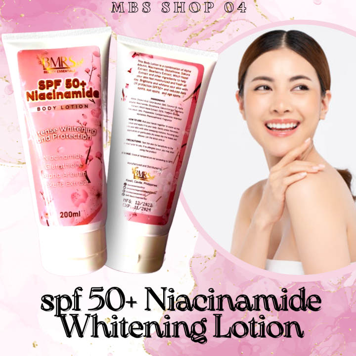 BMRS SPF 50+ Niacinamide Whitening Body Lotion | Lazada PH