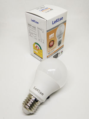 หลอดไฟ LED 12w หลอดปิงปอง เกลียว E27 LeKise แสงเหลือง