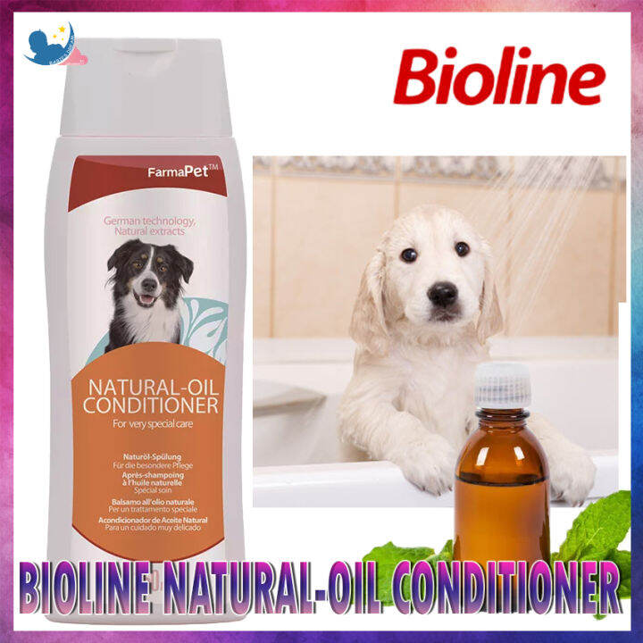 Bioline NaturalOil Conditioner Dog Shampoo for Extra Shine and