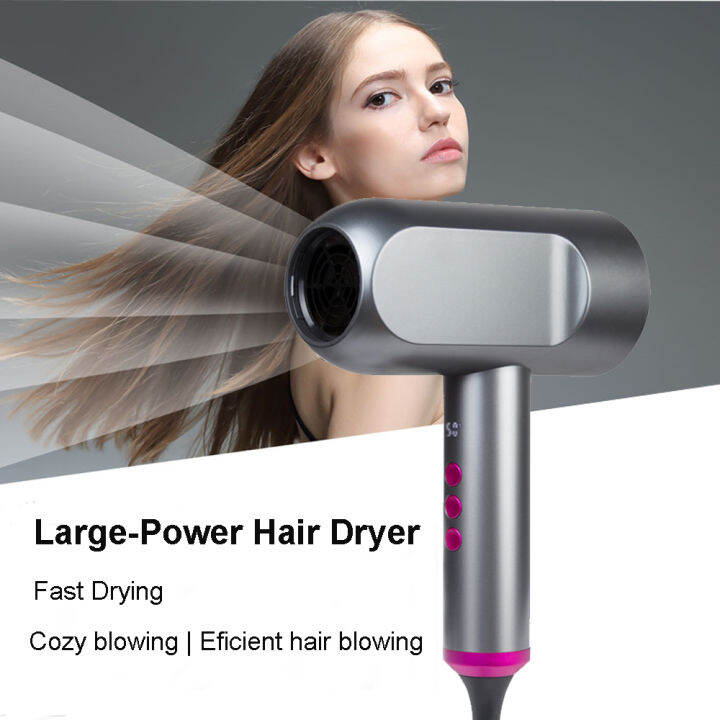 Negative Ionic Hair Dryer Professional Salon Fast Drying 1500W Portable Lightweight Hair Blower Negative Ionic Hair Dryer Professional Salon Fast Drying 1500W Portable Lightweight Hair Blower