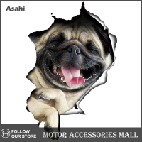 Asahi Motor 3D 5ชนิดของ Funny CUTE Dog Puppy Side Car Sticker ไวนิลรถผนังหน้าต่าง decal