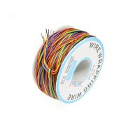 8colors P/N B-30-1000 30AWG COLORED Wrapping Wire Jumper Cable Flexible PVC Electronic conductor Wire Connector FOR PCB Wires Leads Adapters