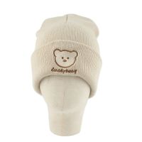 【YD】 Baby Hat Embroidery Warm Knitted Beanie Hats Kids Color Children Cap Skullies