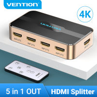 【Clearance】 【Pre-order】 HDMI Splitter 5 In 1 Out HDMI Switch 5X1 4K HMDI Splitter พร้อม Remote HDMI Port Hub HDMI Spliter สำหรับแล็ปท็อป XBox PS4 Smart HDTV โปรเจคเตอร์พร้อมไฟแสดงสถานะ HDMI Switcher Adapter