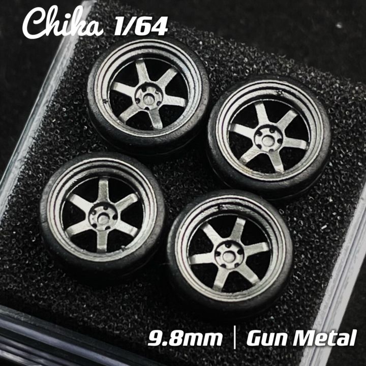 new-product-1-64-nabes-chika-wheels-rays-te37v-mark-ii-modified-hub-8-9mm-9-8mm-stance-wheel-for-1-64-model-car