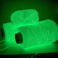 Luminous Yarn Glowing Polyester Yarn For Knitting Braided Crochet DIY Carpet Sweater Keychain Ornament Glow In Dark Yarn 500cm