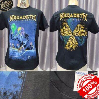 เสื้อวง  Megadeth  ลิขสิทธิ์แท้ 100%  ป้ายGILDAN UK by pop comics