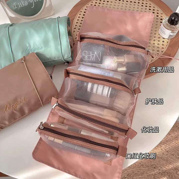 high-end-muji-korean-version-of-the-cosmetic-bag-portable-large-capacity-travel-toiletry-bag-detachable-carry-on-makeup-eyebrow-pencil-storage-bag