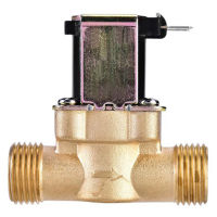 Water Valve Switch G3/4 Inch Brass Solenoid Valve for Water Heater