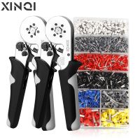 （Conbo metals） XINQI Crimping Pliers Tubular Terminal Hand Tools HSC8 6 4A ไฟฟ้ามินิการบีบอัดลวด Crimper Plier Set