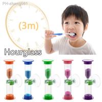 1Pc Colorful Sucker Hourglass Children Kids Toothbrush Timer 3-Minute Sandglass Tooth Brushing Hourglass Shower Sand Time Clock