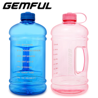 GEMFUL ขวดน้ำขนาดใหญ่3ลิตรพร้อมมาร์กเกอร์บอกเวลาไม่มีสาร BPA เหยือกดื่มกีฬาความจุมากเครื่องติดตามรายชั่วโมงทุกวัน