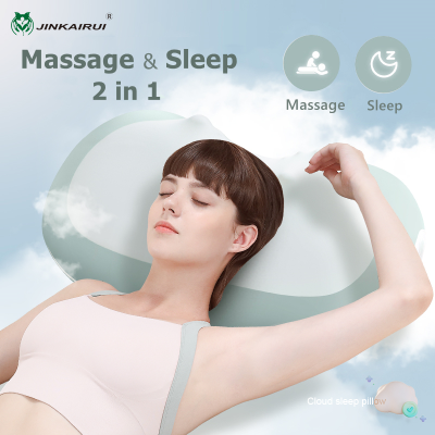 Jinkairui หมอนนวดนอนหลับ เครื่องนวดคอ การนวด การบำบัดด้วยความร้อน เครื่องนวดหลัง ส่งเสริมการนอนหลับ คลายความเมื่อยล้า Sleep Massage Pillow