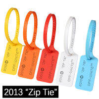 6Pcs ใหม่2013 Zip Tie พลาสติก Off รองเท้าผ้าใบรองเท้าสีขาวทิ้งสีแดงสีฟ้าสีเหลืองซีลสต็อก West รองเท้าตกแต่ง