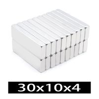 1-200PCS 30x10x4 block Powerful N35 Magnets 30mmX10mm Super Sheet Permanent Magnetic 30x10x4 mm Strong Neodymium Magnet 30x10x4