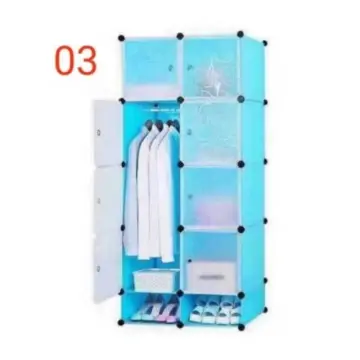 Multipurpose Storage Cabinet DIY 3 Cubes Clothes Storage Bag Storage Cabinet  Plastic Mintshop