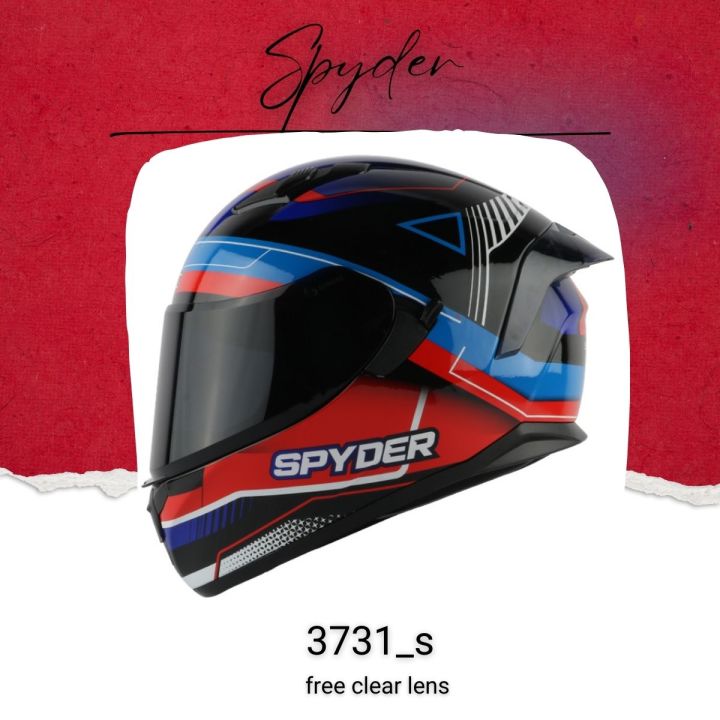 Spyder Helmet rogue gd 3731 s fluff face dual visor | Lazada PH