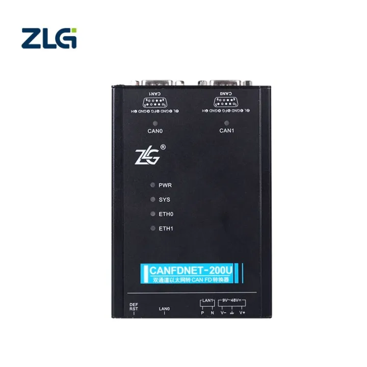 ZLG Car Ethernet To CANFD Bus Analyzer RJ45อุตสาหกรรมประสิทธิภาพสูง To CAN FD Data Converter CANFDNET Series