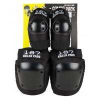 187 KILLER PAD COMBO PACK - Black ชุดอุปกรณ์ป้องกัน safety สนับเข่า ศอก surf skate