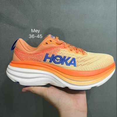 🔥รองเท้าวิ่งมาราธอน HOKA_BONDI 8 พร้อมกล่อง✅งานแท้100% รับประกัน88ปี รองเท้าวิ่ง รองเท้าทำงาน รองเท้าลำลอง