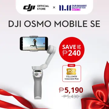 DJI Osmo Mobile SE Intelligent Gimbal, 3-Axis Phone Gimbal, Portable and  Foldable, Android and iPhone Gimbal with ShotGuides, Smartphone Gimbal with