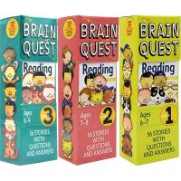 Brain quest reading grade 123 American intelligence Q &amp; a card reading subject brain task BQ Q &amp; a card reading grade one, two and three English original imported childrens English books