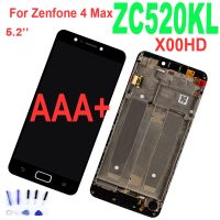 5.239;39; สำหรับ Asus Zenfone 4 Zc520สูงสุด Zc520kl ชิ้นส่วนจอสัมผัสแอลซีดีของเครื่องแปลงดิจิทัล X00hd แทนที่ด้วยกรอบ