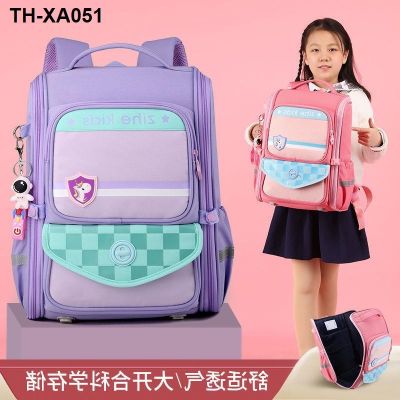 Female a primary school pupils bag just 3456 grade fashionable light spinal male han edition of new backpack