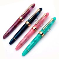 Kaigelu 356 Resin Fountain Pen with Golden Clip EF/F/M Nib Beautiful 5 Colours Writing Gift Ink Pen for Office Business Home  Pens