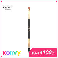 Browit Professional Angle Brush Brow Spoolie บราวอิท โปรเฟสชั่นนอล แองเกิ้ล บลัช แอนด์ บราว สพูลลี แปรงจัดแต่งทรงคิ้ว 2 ด้านในด้ามเดียว