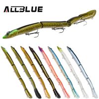 【LZ】∈  Swimbait enguia articulada allblue 26g 235mm lento flutuante minnow isca de pesca wobbler jerkbait isca dura artificial pique poleiro baixo