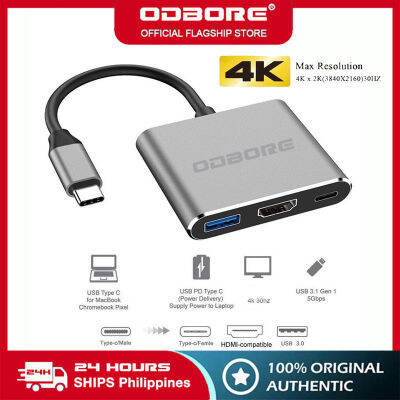 【ODBORE Selection】USB-C Digital AV Multiport Adapter,USB 3.1 Hub Type C ...