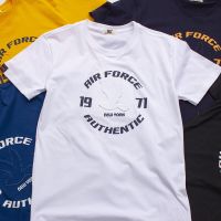 AT133(s52) เสื้อแขนสั้น ปั้มนู้น ลาย AIR FORC [มี 5 สี] ผ้าคอตตอน 100